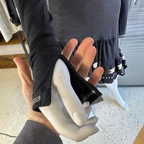 Marithe Francois Girbaud Embroidered Turtleneck Long Sleeve Dress 6 - Picture 10 of 12